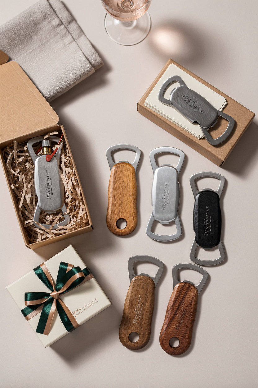 Wild Pines Lazer Engraving custom laser engraved bottle openers for weddings, events, and corporate gifts